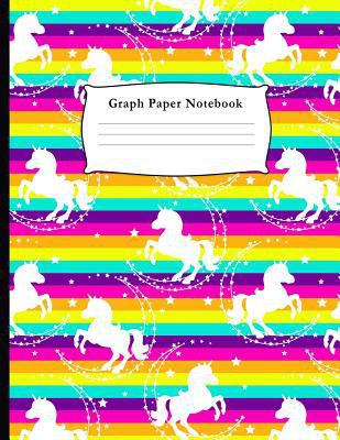 Graph Paper Notebook : Colorful Unicorn Pattern Quad Ruled 5 X 5 (. 20'') Composition Book for Math and Science Students and Teachers