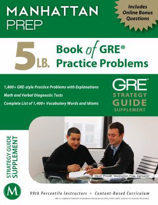 5 lb. Book of GRE Practice Problems 1937707296 Book Cover