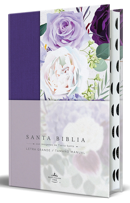 Biblia Rvr1960 Tapa Dura Y Tela Morada Con Flor... [Spanish]            Book Cover