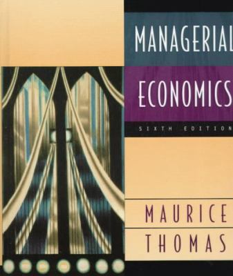 Managerial Economics 0256173451 Book Cover