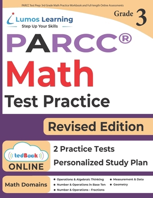 PARCC Test Prep: 3rd Grade Math Practice Workbo... 1946795283 Book Cover