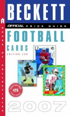 The Official Beckett Price Guide to Football Cards 0375721037 Book Cover