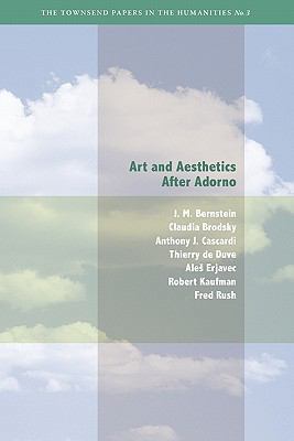 Art and Aesthetics After Adorno 0982329423 Book Cover