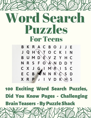 Word Search Puzzles for Teens: 100 Exciting Wor... [Large Print] 1086055403 Book Cover