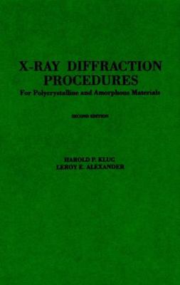 X-Ray Diffraction Procedures: For Polycrystalli... 0471493694 Book Cover
