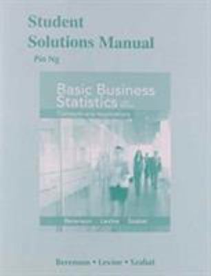 Student Solutions Manual for Basic Business Sta... 0321926706 Book Cover