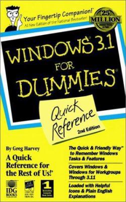 Windows 3.1 For Dummies: Quick Reference 1568849516 Book Cover