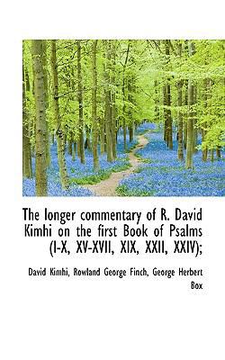 The Longer Commentary of R. David Kimhi on the ... 1116146479 Book Cover