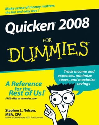 Quicken 2008 for Dummies 0470174730 Book Cover
