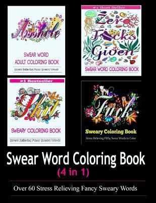 Paperback Swear Word Coloring Book (5in1) : Stress Relieving Patterns Book