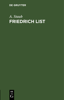 Friedrich List: Vortrag Gehalten Bei Der III. G... [German] 3486723979 Book Cover