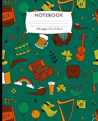 Notebook: Irish St. Pattrick pattern Hand Writi... 1081342013 Book Cover