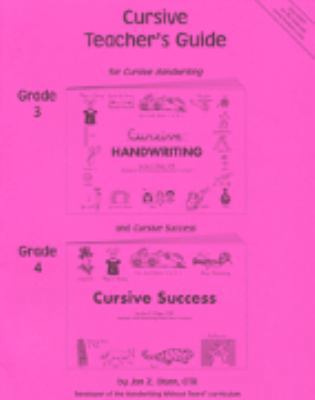Cursive Teacher's Guide, Grade 3-4 1891627066 Book Cover