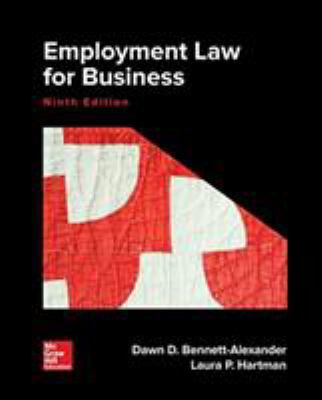 Employment Law for Business 1259722333 Book Cover