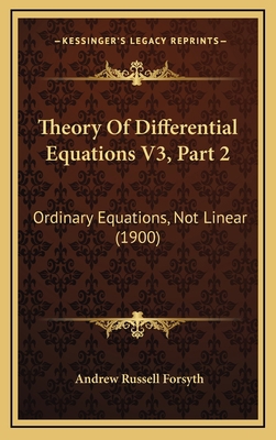 Theory Of Differential Equations V3, Part 2: Or... 1168244234 Book Cover