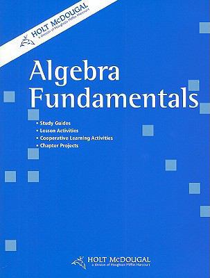 Holt Mathematics Algebra Fundamentals 0554028883 Book Cover
