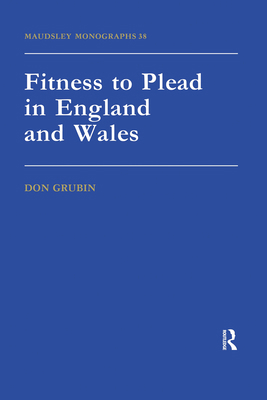 Fitness To Plead In England And Wales B00DHOO8IQ Book Cover