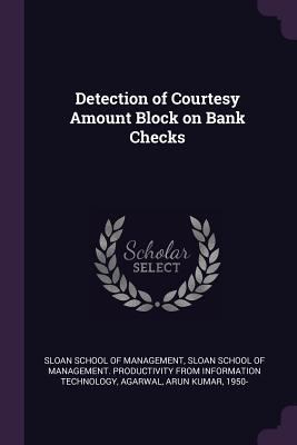 Detection of Courtesy Amount Block on Bank Checks 1378939581 Book Cover