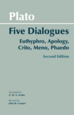 Plato: Five Dialogues: Euthyphro, Apology, Crit... 0872206335 Book Cover