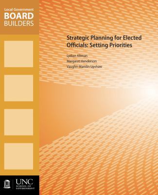 Strategic Planning for Elected Officials: Setti... 1560118776 Book Cover