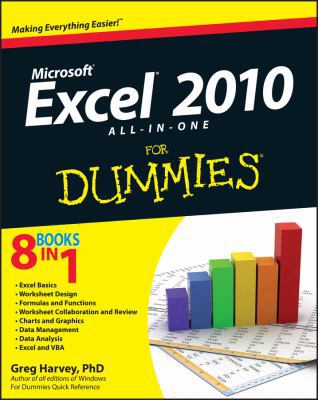 Excel 2010 All-in-One For Dummies 0470489596 Book Cover