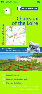 Michelin Chateaux of the Loire Zoom Map 116 2067217836 Book Cover