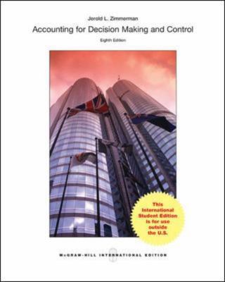 Accounting for Decision Making and Control 007131475X Book Cover