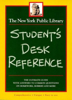 New York Public Library Student's Desk Reference 0028604180 Book Cover