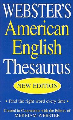Webster's American English Thesaurus 1596950781 Book Cover