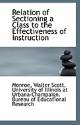 Relation of Sectioning a Class to the Effective... 1113241284 Book Cover