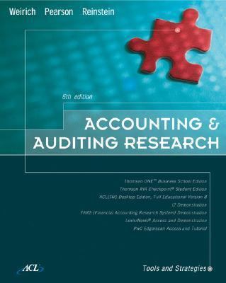 Accounting & Auditing Research: Tools and Strat... 0324302282 Book Cover