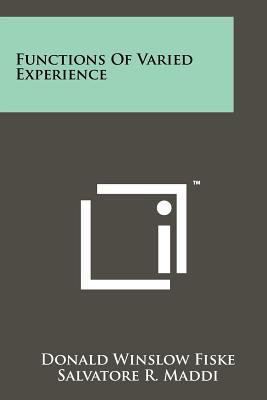 Functions Of Varied Experience 1258257025 Book Cover