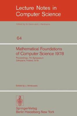 Mathematical Foundations of Computer Science 19... 3540089217 Book Cover