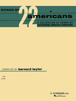 Songs by 22 Americans: High Voice 1617742422 Book Cover