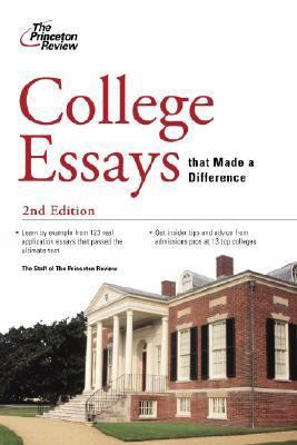 College Essays That Made a Difference 0375765689 Book Cover