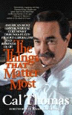 The Things That Matter Most 0060926376 Book Cover