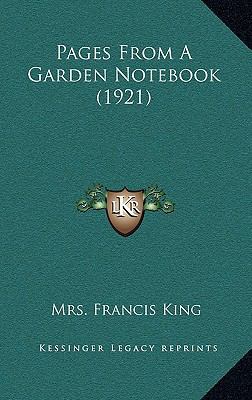 Pages from a Garden Notebook (1921) 1165031876 Book Cover