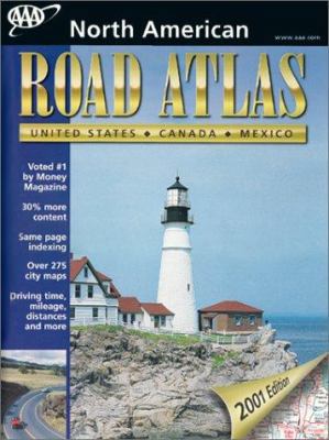 AAA North American Road Atlas 2001: United Stat... 1562513575 Book Cover