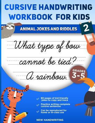 Cursive Handwriting Workbook for Kids: Animal J... 154879614X Book Cover