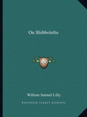 On Shibboleths 1162602325 Book Cover