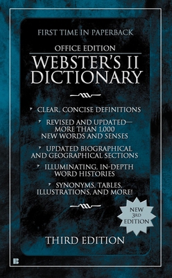 Webster's II Dictionary: Office Edition, Third ... B00722THO4 Book Cover