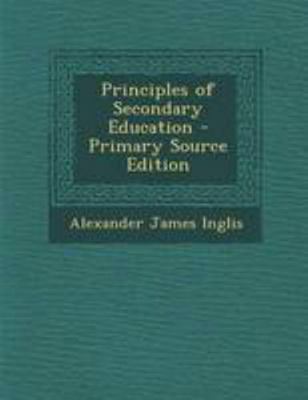 Principles of Secondary Education 1294265253 Book Cover