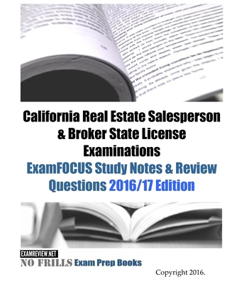 California Real Estate Salesperson & Broker Sta... 1523967633 Book Cover