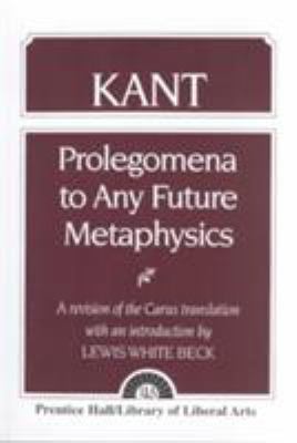 Kant: Prolegomena to Any Future Metaphysics 0023193301 Book Cover