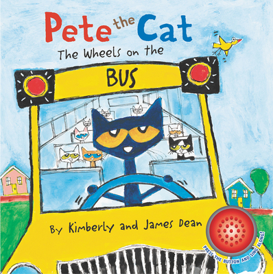 Pete the Cat: The Wheels on the Bus Sound Book 0063067137 Book Cover