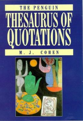 Thesaurus of Quotations, the Penguin 0670858846 Book Cover