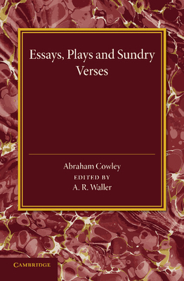 Essays, Plays and Sundry Verses 110743274X Book Cover