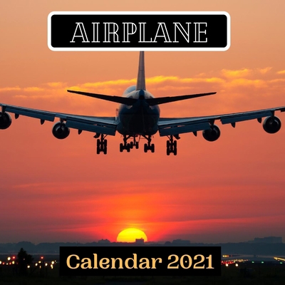 Paperback Airplane Calendar 2021 Book