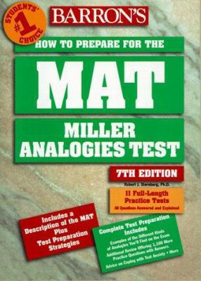 Barron's How to Prepare for the MAT: Miller Ana... 0764104594 Book Cover