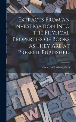 Extracts From an Investigation Into the Physica... 1019208821 Book Cover